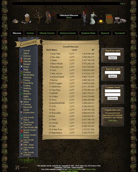 old runescape hiscores|old school runescape account lookup.